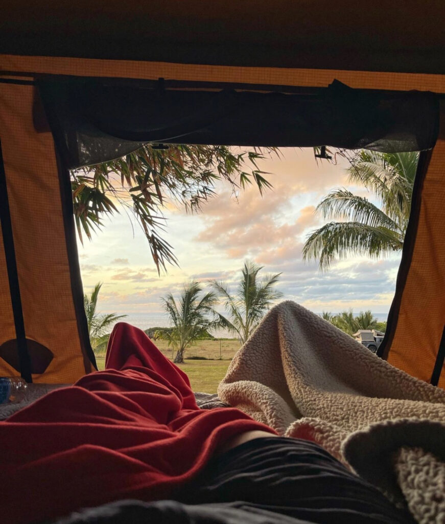 Camp Maui in a pop up camper!